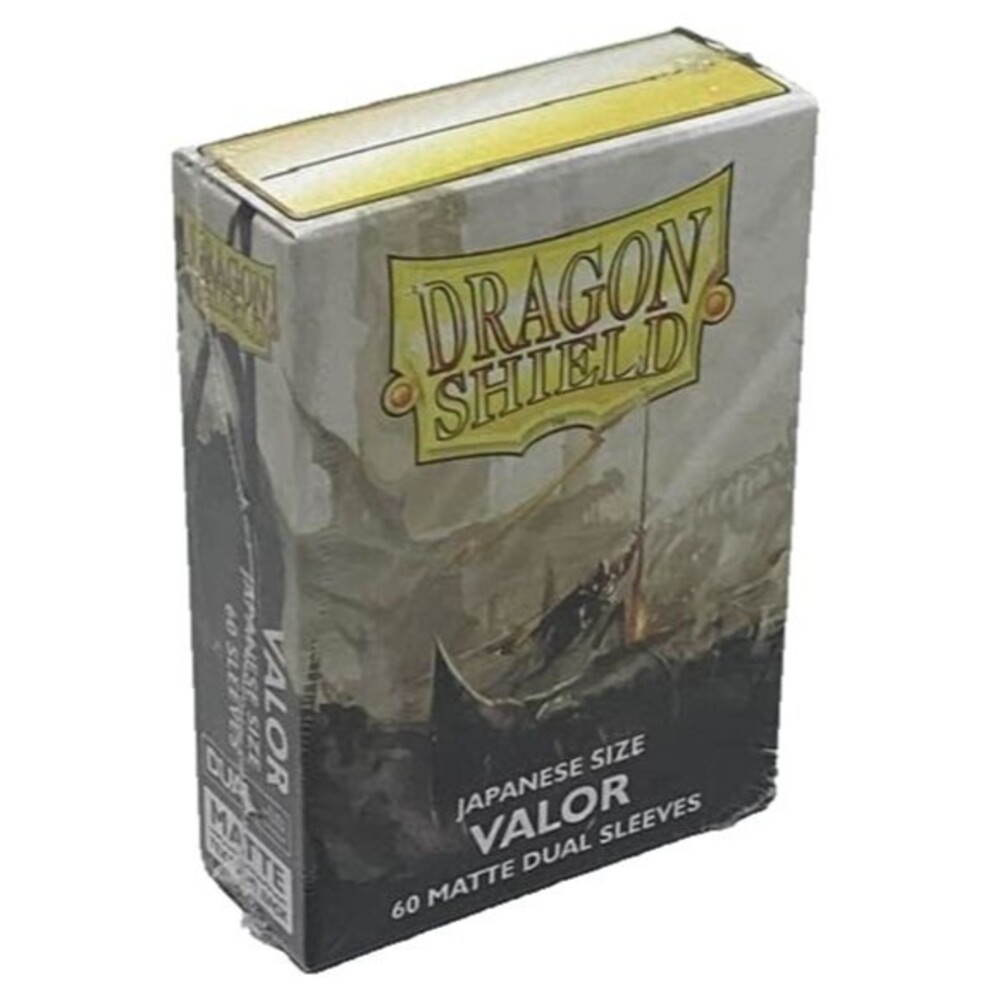 Dragon Shield Japanese Size Valor 60 Matte Dual Sleeves Sir Brightsteel 15159 NW
